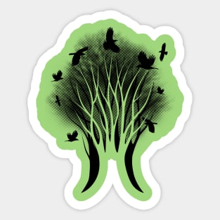 Tree of Crows Sticker